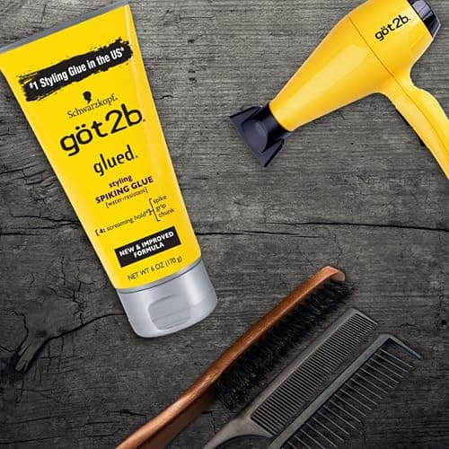 Got2B Glued Styling Spiking Hair Gel 2 - 6 oz tubes + 1 Travel 1.25 oz tube thumbnail 9