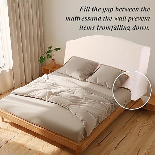 Gpround Dorm Headboard Portable Cushion Bed Mattress Gap Filler Memory Foam College Headboard Pillow with Removable Washable Cover Twin XL thumbnail 7
