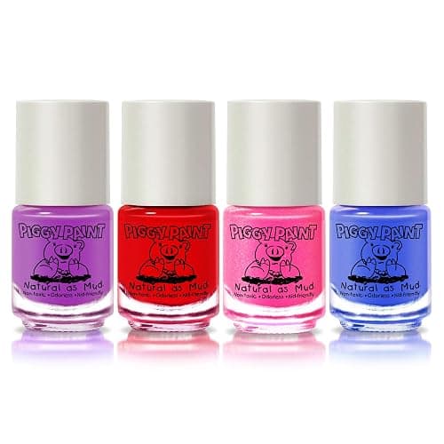 Piggy Paint Nail Polish - Non-Toxic Polish for Little Girls, Toddlers, & Kids, Water Based Formula, Safe, Cruelty Free, Vegan, & Natural, Durable Finish - Scented (4 Color Set) | Non-Toxic Polish for Little Girls, Toddlers, & Kids, Water Based Formula, Safe, Cruelty Free, Durable Finish thumbnail 4
