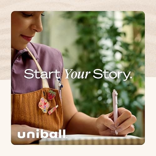 uni-ball Zento Gel Ink Rollerball Pens, 4 Black Medium Point Smooth Writing Pens, Colored Japanese Pens, Muted Colors thumbnail 6