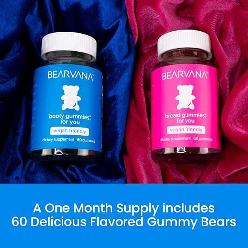 BEARVANA Top & Peach Support Combo Pack Multivitamin Gummies for Women | 9 Herbal Extract Vitamins Including Fenugreek, Maca & Fennel | Essential Gummy Vitamins | Berry Flavor | 2-Pack (120 Gummies) thumbnail 4