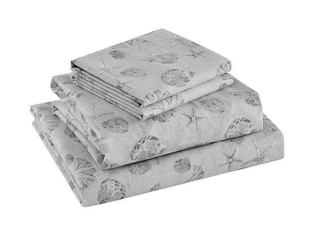 Seaside Collection Seashells White Bed-in-a-Bag Quilt Set thumbnail 6