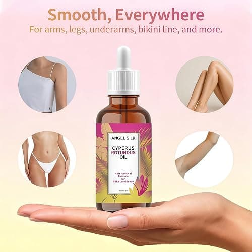 Cyperus Rotundus Oil, 60ml Natural Cyperus Rotundus Oil For Hair Removal Formula, Moisturizing & Soothing Cyperus Oil For Reducing Body Hair Growth, Silky Smooth & Confdence, All Skin Types thumbnail 3