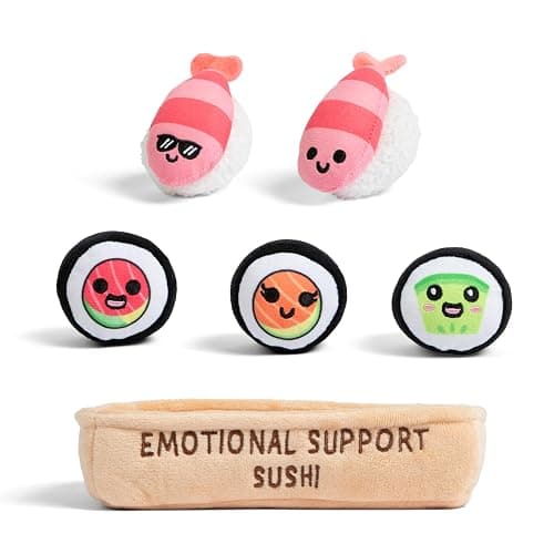 Emotional Support Sushi by Relatable - Cuddly Stuffed Animals and Toys, Squishy Toys and Plushies, Great Gift Ideas for Loved Ones of All Ages - Includes 5 Plushies with Carrying Basket thumbnail 8