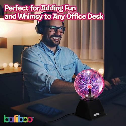 6" Plasma Ball Light – Touch Activated Lightning Globe thumbnail 6