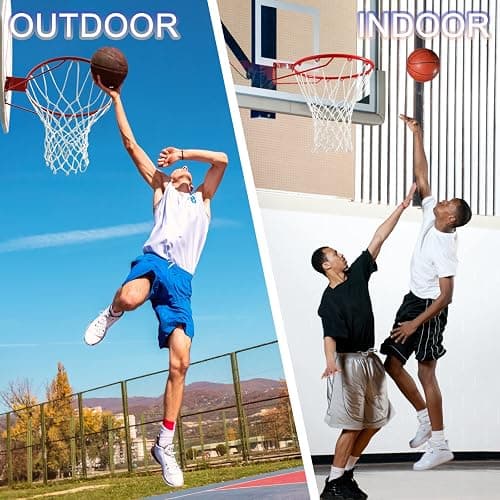 LAO XUE Basketball Net Outdoor,(7.16 oz) 12 Loops Professional Heavy Duty Basketball Net Replacement,All Weather Anti Whip, Suitable for Outdoor Standard 12 Loops Basketball Hoop thumbnail 6