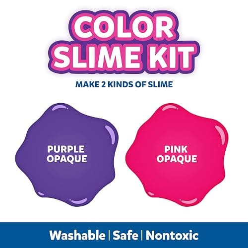 Elmer's Color Slime Kit, 2-Count + 2-Activator, Pink/Purple thumbnail 4