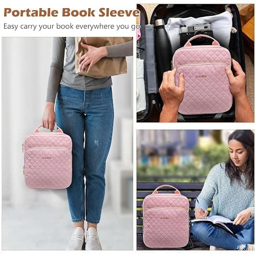 Book Sleeve with Zipper Book Pouch, Book Protector Bag,Book Sleeve for Book Lovers, Book Cover, Book Carrying Case for Book Accessories, Study Suppliers thumbnail 6