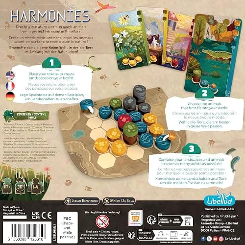Asmodee Harmonies Board Game - Create Oneiric Landscapes, Strategic & Poetic Gameplay, Fun Family Game for Kids & Adults, Ages 10+, 1-4 Players, 30 Min Playtime, (Multilingual Edition) thumbnail 4