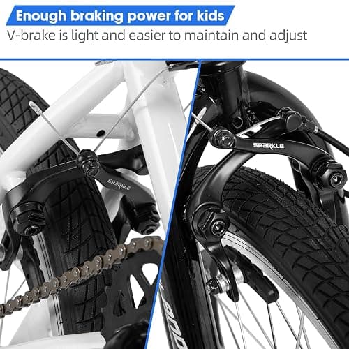HILAND 20 Inch Kids BMX Bike, Freestyle BMX Bicycle for Boys Girls With 360 Degree Gyro & 4 Pegs, 20 Inch BMX Bike for Kids thumbnail 7