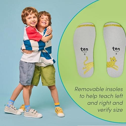Ten Little Eco Canvas Kids & Toddler Shoes - APMA-Accepted, Lightweight, Breathable, 100% Recycled Cotton Kids Shoes - Non-Slip, Wide Toe Box, Zero-Drop, Flexible Toddler Sneakers thumbnail 6