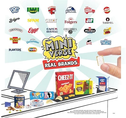 MGA's Miniverse Real Brands, 2-Pack, Mini Collectibles - Mystery Blind Packaging, Food Brands, Replica Food, NOT Edible, Collectors, Gift, 8+ thumbnail 7