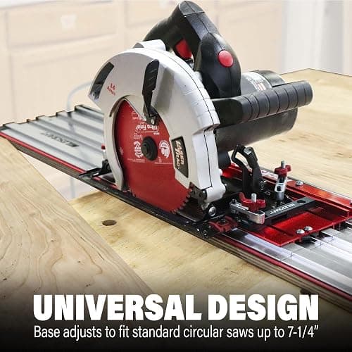 Milescraft 1409 Track Saw Guide - Universal for 7-1/4" Circular Saws, 50" Cutting Range, 2" Depth, Aluminum thumbnail 4