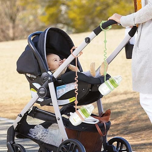 RTMOK (4Pcs) Sippy Cup Strap Keep Bottles and Sippy Cups Off The Floor, Sippy Cup Holder Strap Suitable for High Chairs, Strollers and Water Bottles- Dishwasher Safe thumbnail 2