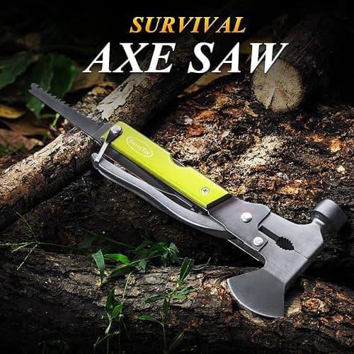 Christmas Gifts for Men Dad, RoverTac Multitool Axe for Mens Gifts, Gifts for Dad Husband Dad Boyfriend, Christmas Gifts Mens Stocking Stuffers-14 in 1 Multi Tool Axe Hatchet thumbnail 7