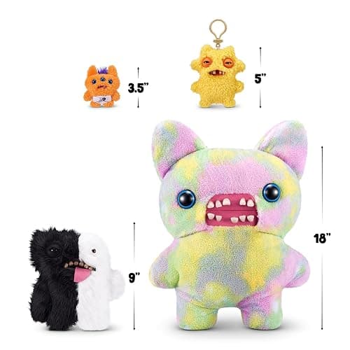 Fuggler Misfit Monsters 9-inch by ZURU, Funny Ugly Monster Plush Toy, Soft Doll Plushies for Kids and Adults (Munch Munch & Old Tooth) thumbnail 3