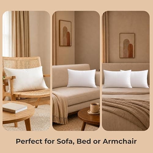 Rohi 2 Pack Deep Filled Cushion Inserts 30 x 50cm (12x20) 400GSM Pads thumbnail 6