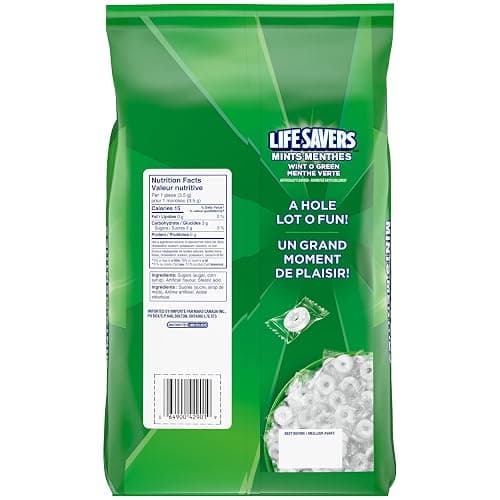 LIFE SAVERS, Wint O Green Individually Wrapped Candy Mints, Value Bulk Bag, 1.16kg thumbnail 2
