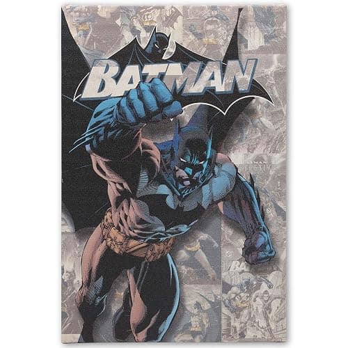 Open Road Brands DC Comics Batman Collage Gallery Wrapped Canvas Wall Decor - Batman Wall Art for Man Cave or Movie Room - Image 1
