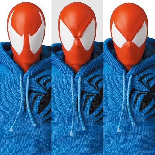 MAFEX No.186 MAFEX SCARLET SPIDER (COMIC Ver.) Total Height Approx. 6.1 inches (155 mm), Non-scale, Pre-painted Action Figure thumbnail 7
