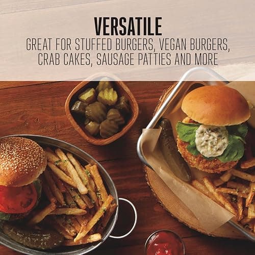 Weston Burger Press, Makes 4 1/2" Diameter Patties for Hamburger, Crab Cakes, Sausage, 1/4lb to 3/4lb, with Spring Ejector for Easy Removal, Single, Non-stick Heavy-Duty Cast Aluminum (07-0310-W) thumbnail 4