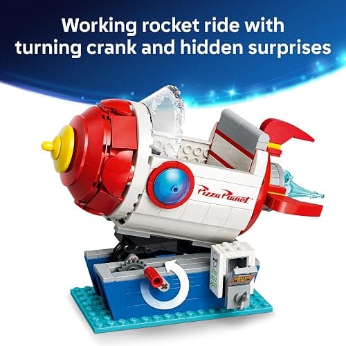 LEGO Disney and Pixar Toy Story Alien with Pizza Planet Rocket Ride - Building Toy for Girls & Boys, Ages 9+ - Disney Gift Idea - Kids Bedroom Decor - 43307 thumbnail 5