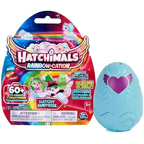 Hatchimals o CollEGGtibles Surprise Mystery Egg Toy for Girls - Collectible Rainbow-Cation Hatch 1 Little Kid or Twin Babies - Stocking Stuffer, Christmas, Birthday Gifts for Kids Age 5+ - Image 1