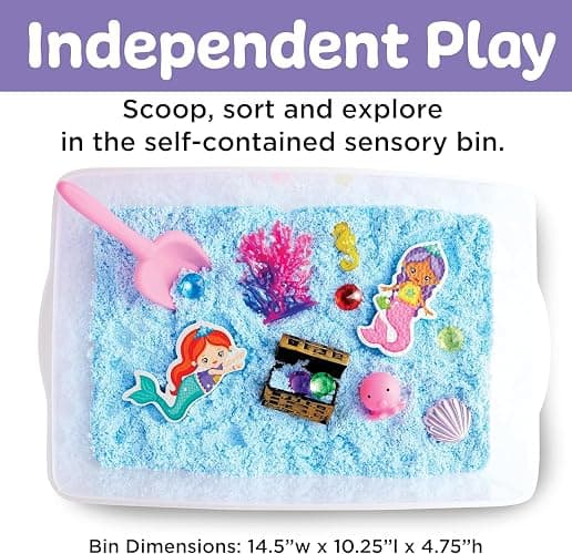 Creativity for Kids Sensory Bin: Mermaid - Mermaid Toys and Sensory Bins for Toddlers, Sensory Box and Bin Filler, Toddler Activities and Gifts for Girls (Ages 3+) thumbnail 6