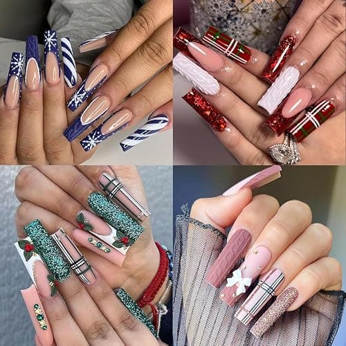 UNA GELLA Extra Long Tapered Sqaure Nail Tips Full Cover 504pcs No C Curve Clear Gel Nail Tips XXL Long Straight Nails Tips Acrylic Nails Square Gel Nails for DIY Nail Art 12 Sizes thumbnail 2