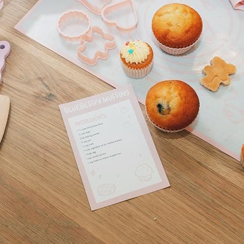 Wooden Baking Set for Kids - A Complete Set of Real Kitchen Utensils Gives Toddlers a Fun Cooking Experience - Durable Safe to Use Tools are Perfect for Gifting to Create Lasting Family Memories thumbnail 8