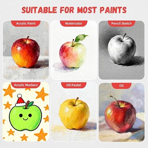 Simetufy Canvas Boards for Painting 52 Pack 8 x 10 Inch Blank Flat Canvas Panels 100% Cotton Pre-Primed for Acrylic & Oil Paint, Art Supplies for Kids & Adults thumbnail 6