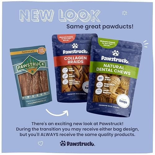 Pawstruck All Natural 11-12" Roasted Collagen Sticks for Dogs – Low Odor & Long-Lasting Bully Stick & Rawhide Alternative, Single Ingredient, Vet Approved – 5 Pack thumbnail 2