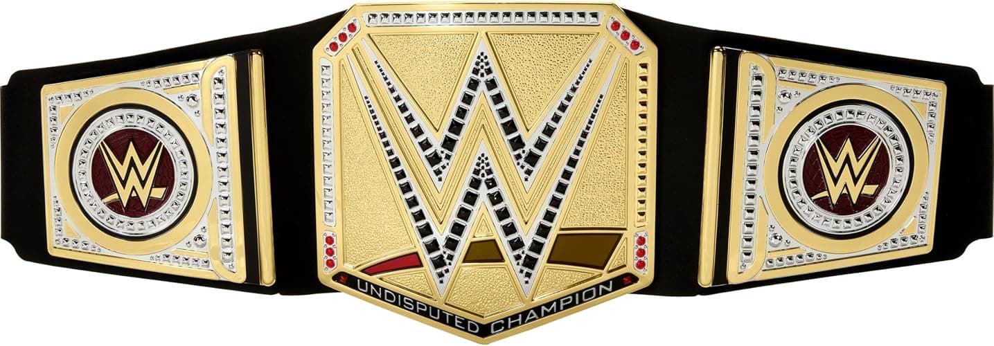 Mattel WWE Championship Title, Undisputed WWE Universal Championship Role-Play & Costume Accessory, Wearable Leather-like Belt 3+ Feet with One-Time Adjustment - Image 1