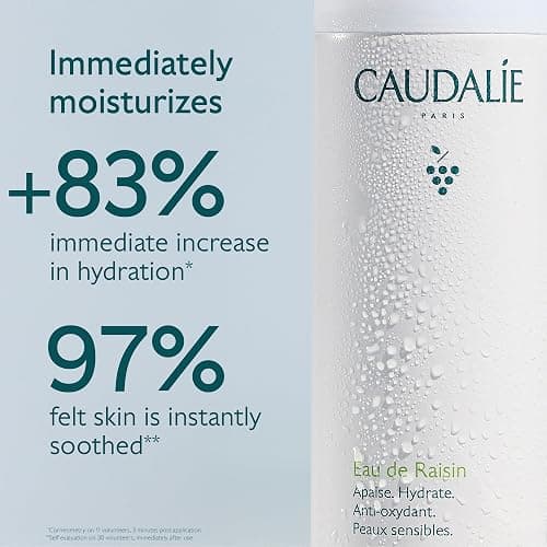 Caudalie Grape Water Moisturizing Face Mist - Soothing Organic Facial Spray to Instantly Hydrate and Strengthen the Skin Barrier, Safe for Sensitive Skin thumbnail 3