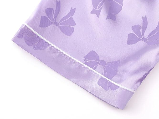 Topgal Satin Pajamas for Girls Coat Style Unicorn & Cat Silky Button Down PJ Set Size 6-16 thumbnail 6