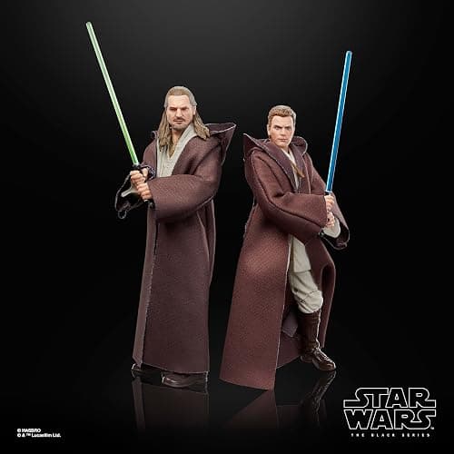Star Wars The Black Series Qui-Gon Jinn, Darth Maul, Obi-Wan Kenobi The Phantom Menace 6 Inch Action Figures thumbnail 4