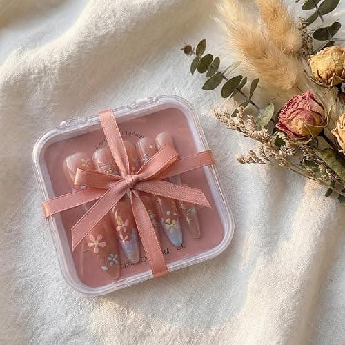PAGOW 5pcs Clear Press on Nail Packaging Box, Nail Storage Boxes With Adhesive Double Sided Tape, Plastic Cases Containers for Fake Nails Business Display Organization thumbnail 6