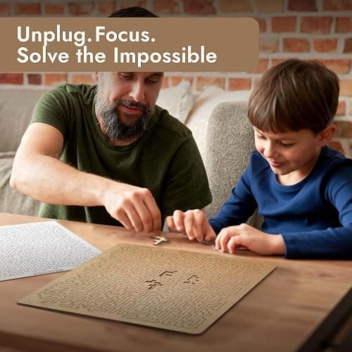 WOODSTERS Mind Bending Wooden Jigsaw Puzzle - Difficult Challenging Impossible Puzzles for Adults, Advanced Hard Jigsaw Puzzles - Aztec Labyrinth - 130 Pieces thumbnail 6