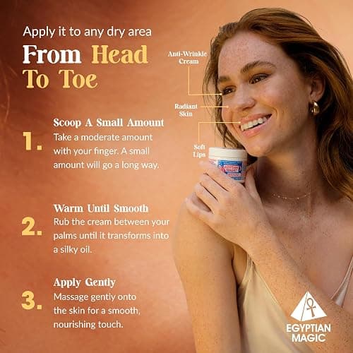 Egyptian Magic - All Purpose Face, Body, and Dry Skin Moisturizing Cream, Skin Protectant for Women & Men, 1oz Jar thumbnail 5