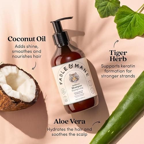 Fable & Mane Hydrating Shampoo, Moisturises and Cleanses Dry, Damaged Hair with Aloe Vera and Coconut Oil. For Medium to Thick Hair Types thumbnail 7