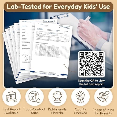 FOODLE Wheat Straw Kids Bowls - Microwave and Dishwasher Safe Toddler Bowls | 12 oz, Set of 6, BPA-Free & Non-Toxic, Unbreakable, Easy to Clean & Lightweight, Ideal for Baby Food, Snacks, Fruit & Cereal thumbnail 5