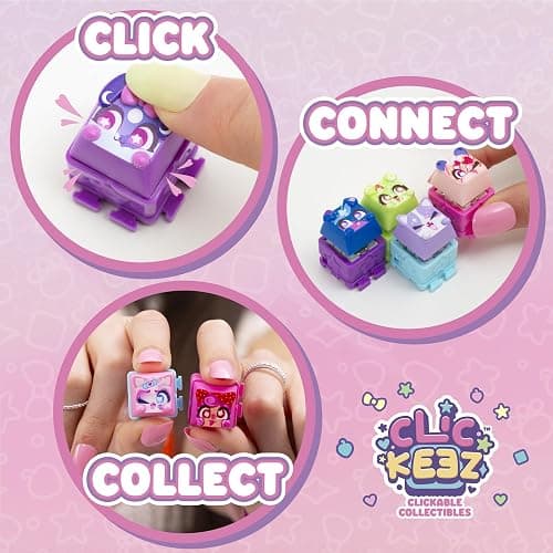Clickeez: Multipack | Includes 5 Clickable Keyboard Collectibles! | 70 Characters to Find, Cute Themes & Rare Surprises | Girls Gifts and Collectables Ages 6+ thumbnail 3