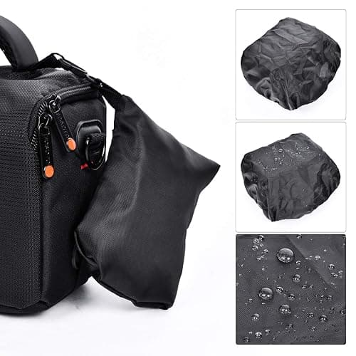 FOSOTO Waterproof Anti-shock Camera Case Bag Compatible for Canon Powershot SX540 SX530 SX60 SX420 HS M5,Nikon Coolpix L340 B500 B700 L330 L840 P610,Panasonic LUMIX,Sony a6000 Digital Camera thumbnail 6