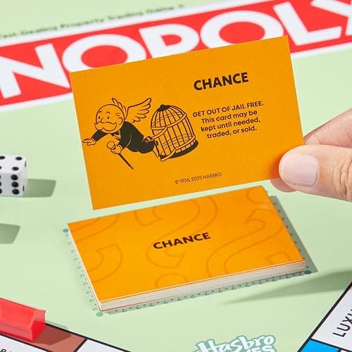 Monopoly Board Game | Classic Game with Storage Tray and Larger Tokens | Ages 8+ | 2 to 6 Players | Family Games for Kids and Adults | Kids thumbnail 6