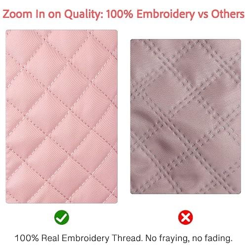 CLOUDWINGS Girl Gift-Women Birthday Gifts-Gifts for Teenage Girls Initial Travel Duffle Bag Quilted Weekender Overnight with Cosmetic Bag, Gym Bag with Shoe Compartment Personalized Bag, Pink A thumbnail 2