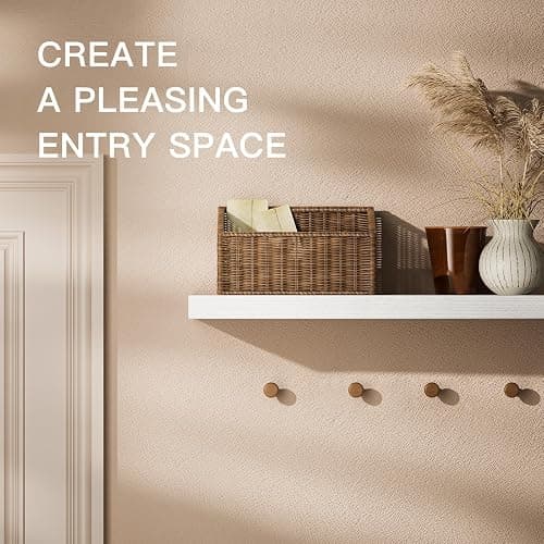 AMADA HOMEFURNISHING Floating Shelves Large, 24 x 7 Inch Wall Shelves for Bathroom, Bedroom, Kitchen, Shelves for Wall Decor Set of 2, White - AMFS06 thumbnail 5