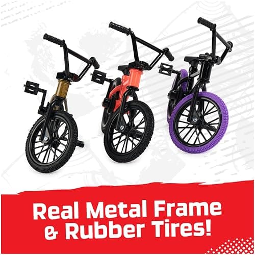 Tech Deck, BMX Finger Bike 3-Pack, Collectible and Customizable Mini BMX Bicycle Toys for Collectors, Kids Toys Ages 6 and Up (Amazon Exclusive) thumbnail 3