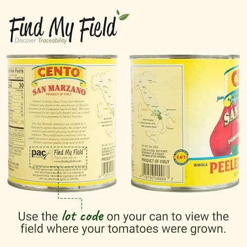 Cento Certified San Marzano Whole Peeled Tomatoes with Basil, 28 oz, 6 Pack | Canned Plum Tomatoes in Thick Puree, Grown & Processed in Italy, Thicker Walls, Fewer Seeds, Lower Acidity, BPA-Free, Non-GMO thumbnail 9