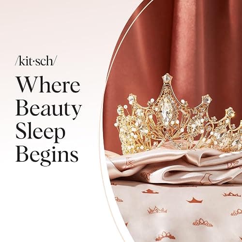 Kitsch & Disney Desert Crown Satin Pillowcase with Zipper – Soft Cooling, Better Than Silk Pillowcase, Disney Design for Kids Rooms & Toddler Bed Time Pillow Case – Queen/Standard 19x26 thumbnail 8