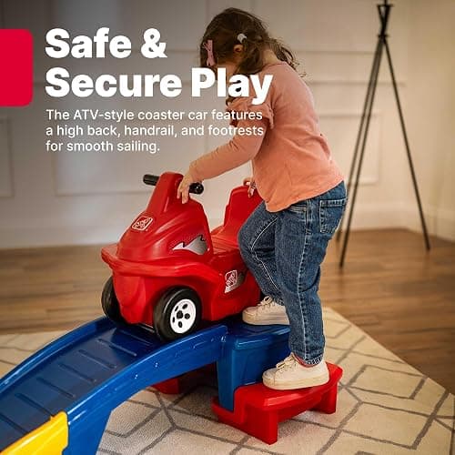 Step2 Up & Down Roller Coaster Toy for Kids, Ride On Push Car, Indoor/Outdoor Playset, Toddlers Ages 2 - 5 years old, Compact Storage, Max Weight 50 lb., Multicolor thumbnail 7
